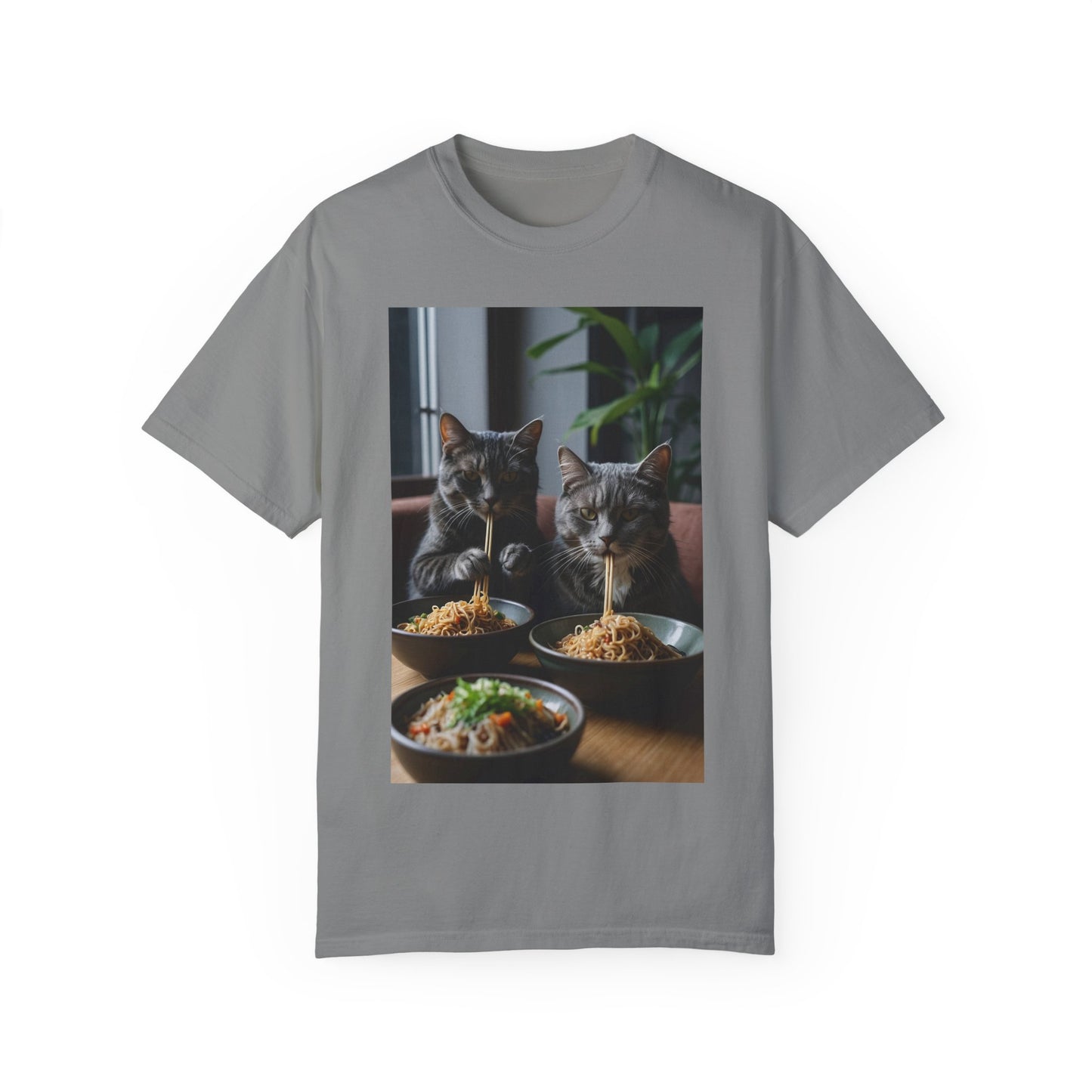 Cats Eating Noodles T-Shirt