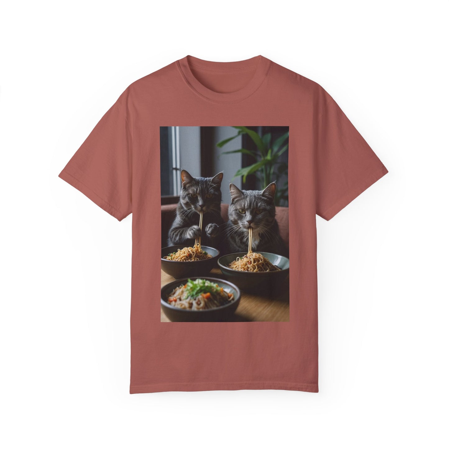 Cats Eating Noodles T-Shirt