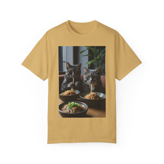 Cats Eating Noodles T-Shirt